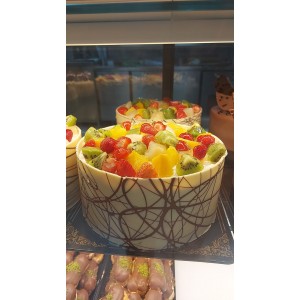 10 Kişilik Meyveli Pasta